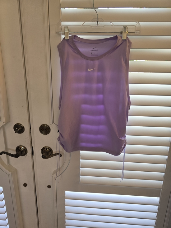 Nike Tops - Nike Purple Dri-FIT Sleeveless Tank with Side Ties